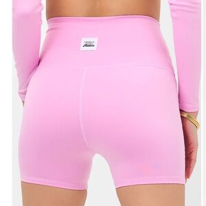 NWOT Frankie’s Bikinis Pink Biker Shorts
